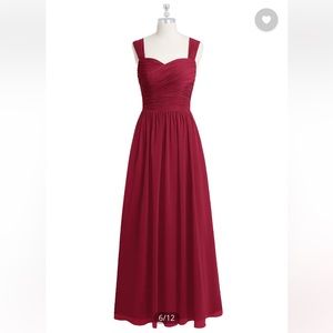 NWT Azazie Zapheira Dress in Burgundy